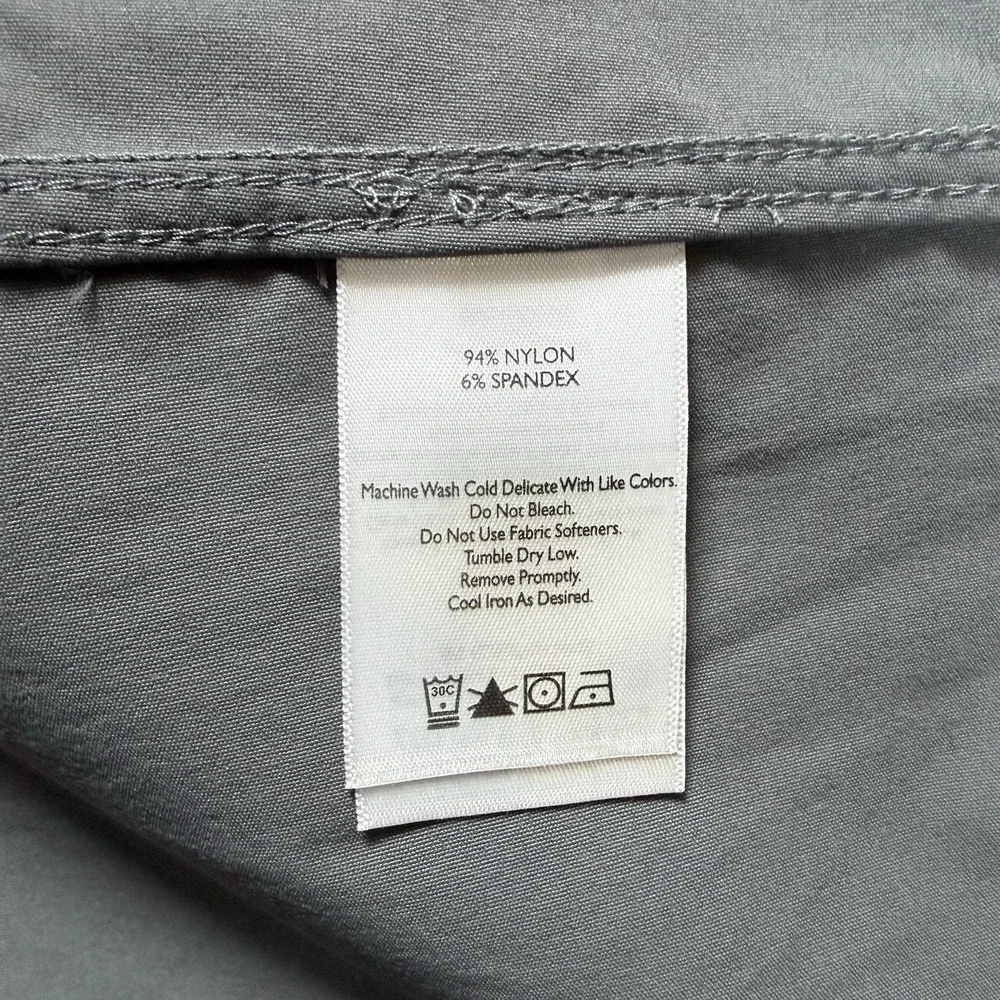 Eddie Bauer‎ Blazer Men's 46 Gray Nylon Spandex Performance Stretch 3 Button